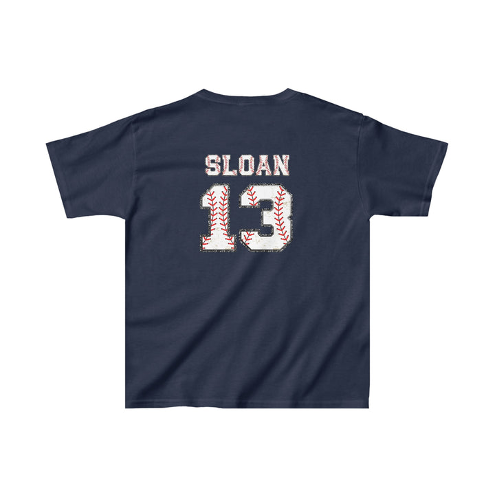 Iron Knights Youth Unisex T-Shirt w/Flag Design &amp; Name and Number on Back