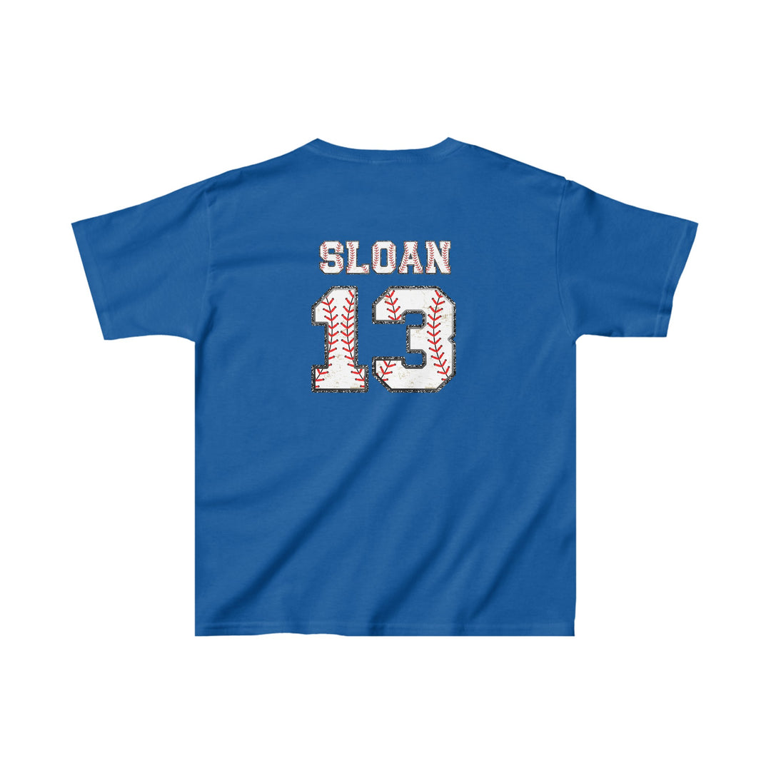 Iron Knights Youth Unisex T-Shirt w/Flag Design &amp; Name and Number on Back