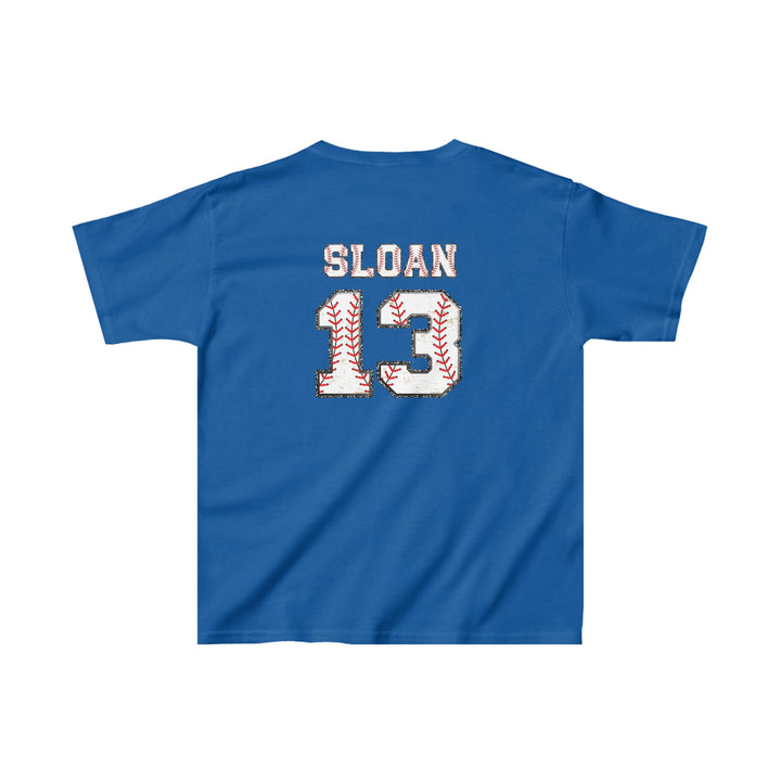 Iron Knights Youth Unisex T-Shirt w/Flag Design &amp; Name and Number on Back