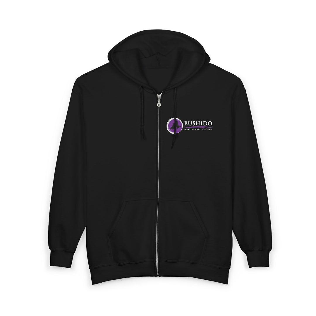 Bushido Martial Arts Academy Adult Unisex Full Zip Hooded Sweatshirt