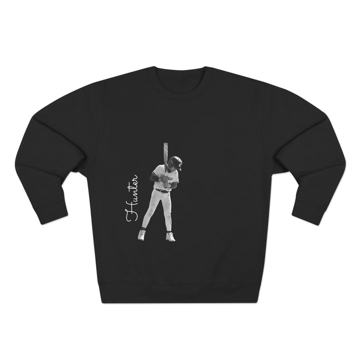 BW Picture w/Name Design - Unisex Adult Premium Crewneck