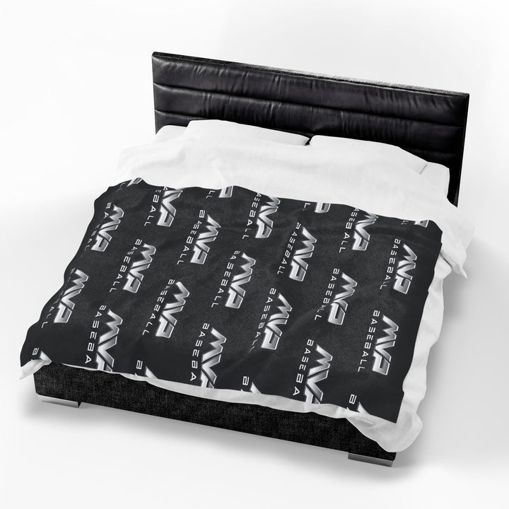 MVP Velveteen Plush Blanket - Logo Pattern