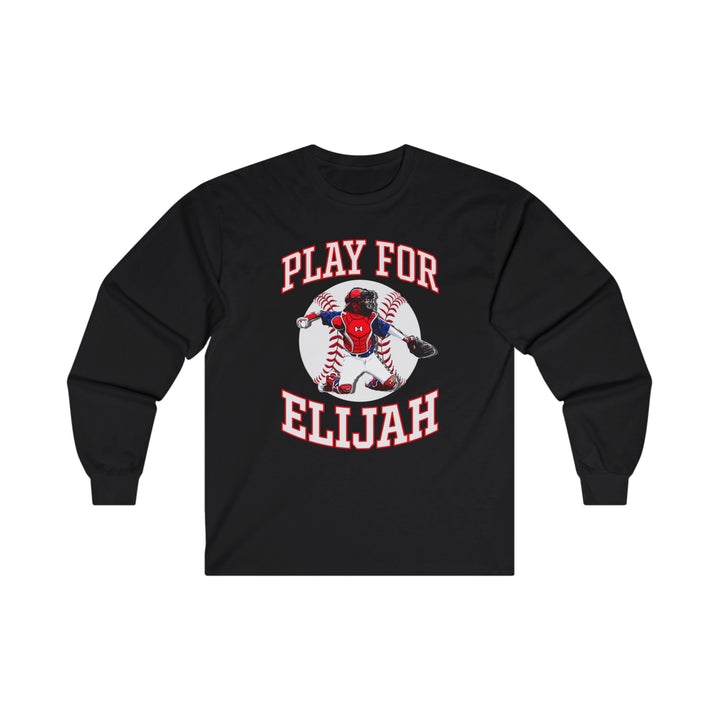 Play for Elijah Unisex Adult Long Sleeve Tee