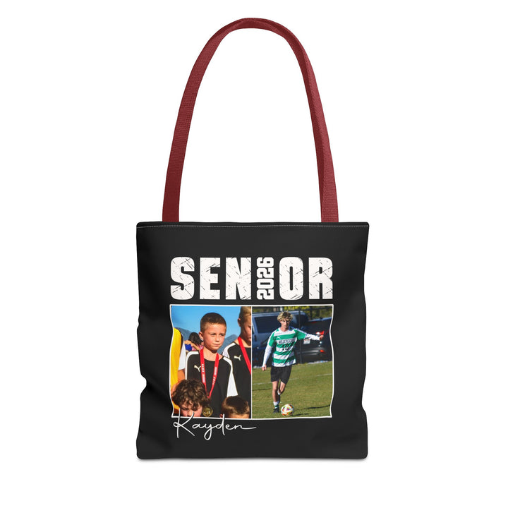 Senior Then vs Now Photo &amp; Name Tote Bag