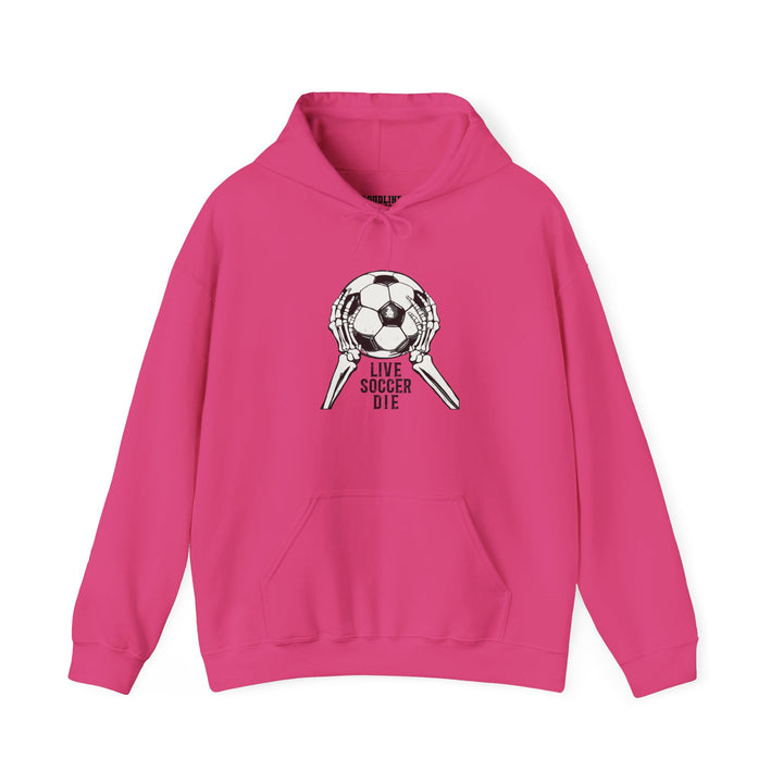 Live Soccer Die Unisex Adult Hooded Sweatshirt