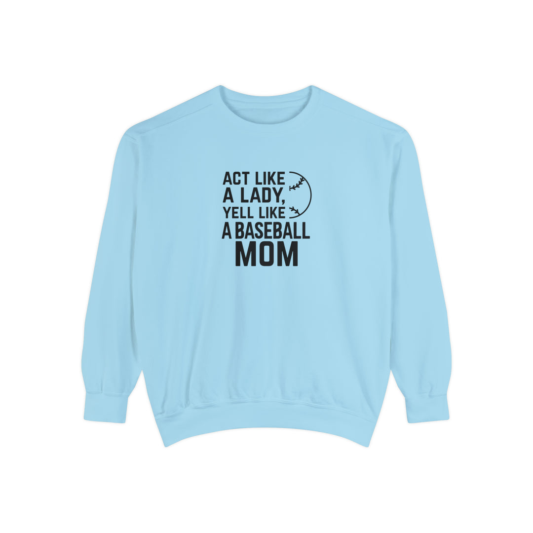 Act Like a Lady Baseball Unisex Adult Premium Crewneck Sweatshirt