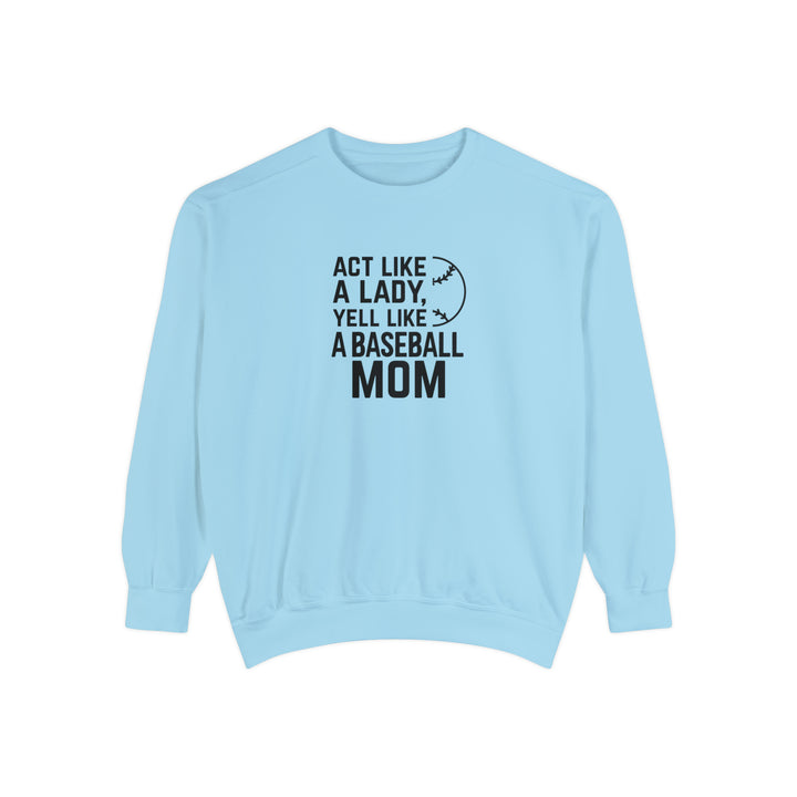 Act Like a Lady Baseball Unisex Adult Premium Crewneck Sweatshirt