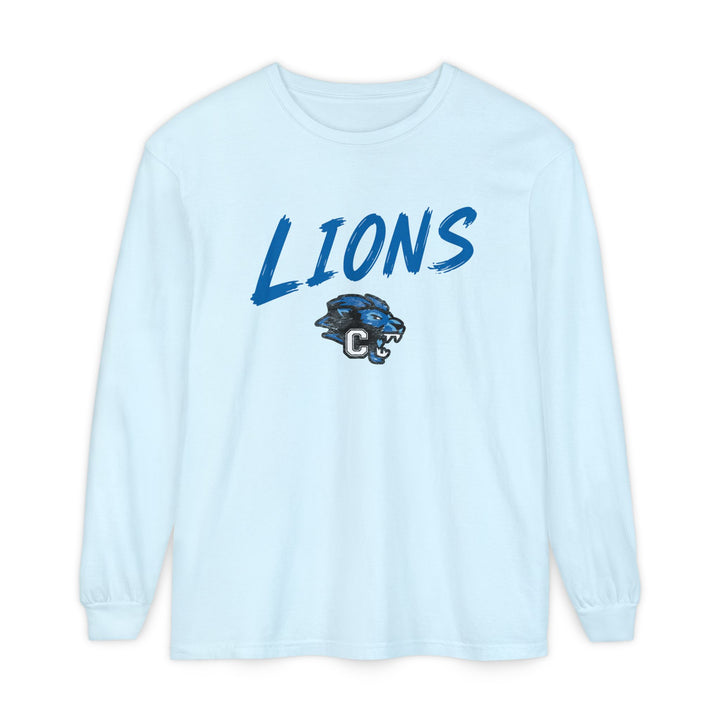 Canton Lions Football &amp; Cheer Unisex Adult Premium Long Sleeve - Lions Design