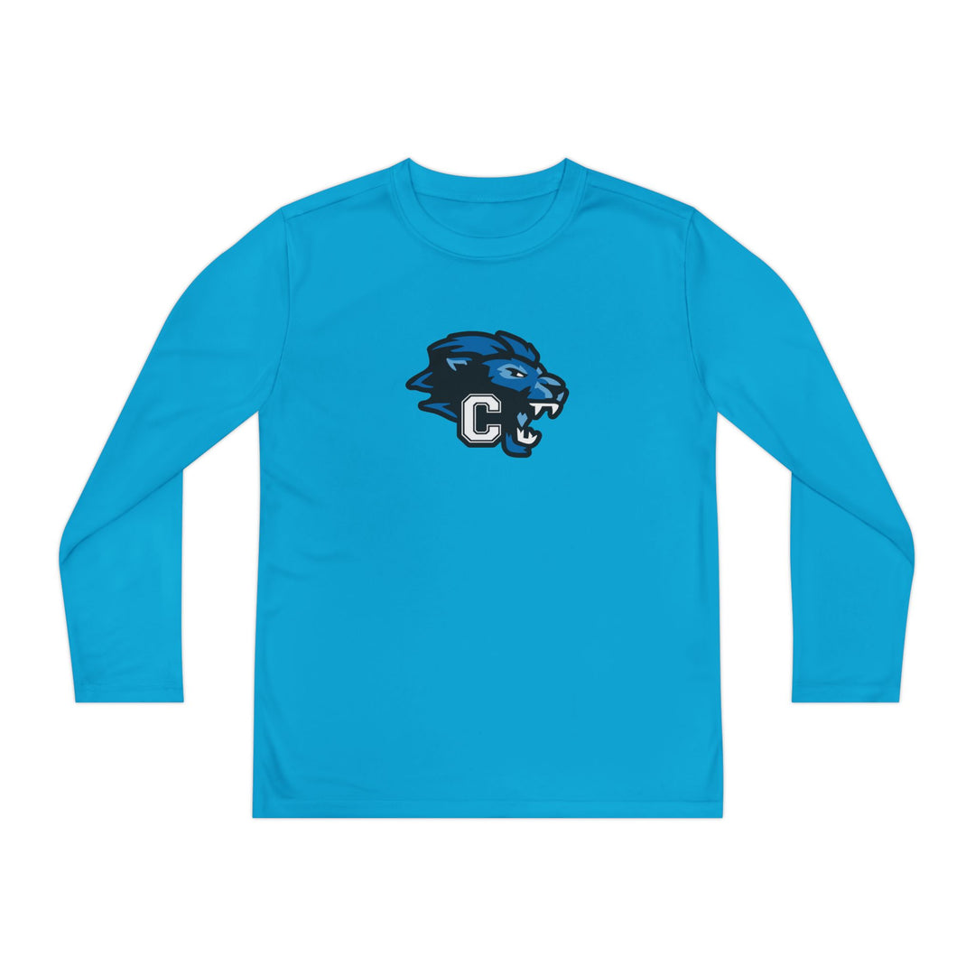 Canton Lions Youth Football &amp; Cheer Unisex Youth Long Sleeve Moisture Wicking Shirt