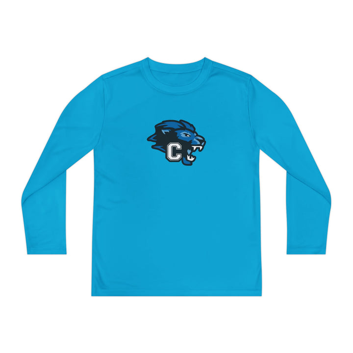 Canton Lions Youth Football &amp; Cheer Unisex Youth Long Sleeve Moisture Wicking Shirt