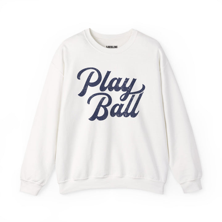 Play Ball Baseball Unisex Adult Crewneck Sweatshirt