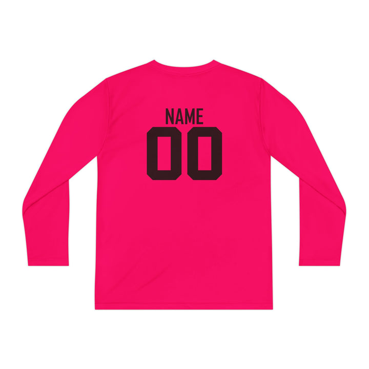 Unisex Youth Long Sleeve Moisture Wicking Shirt
