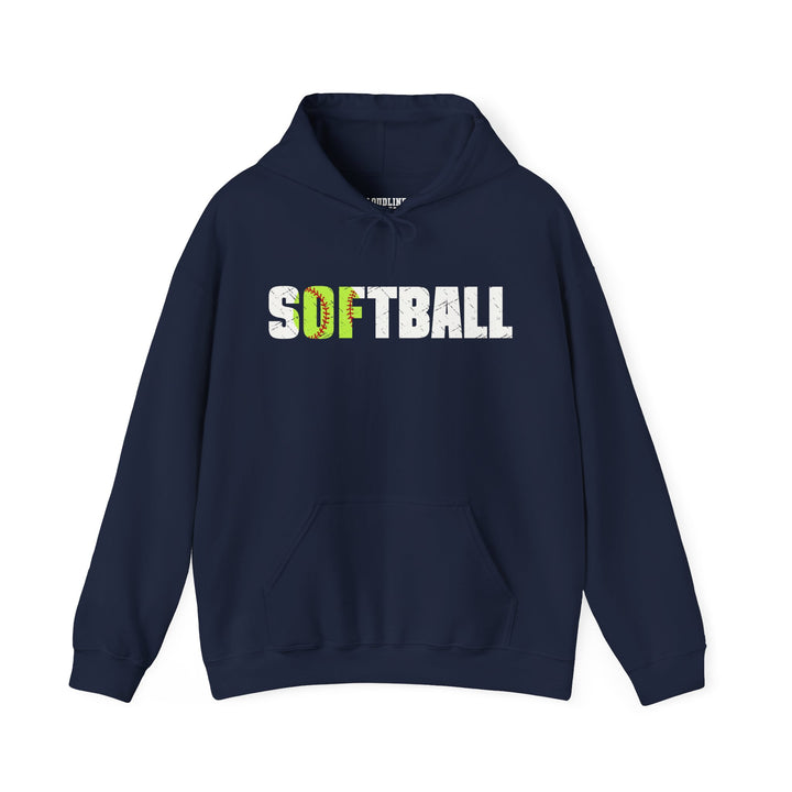Softball Unisex Adult Hooded Sweatshirt