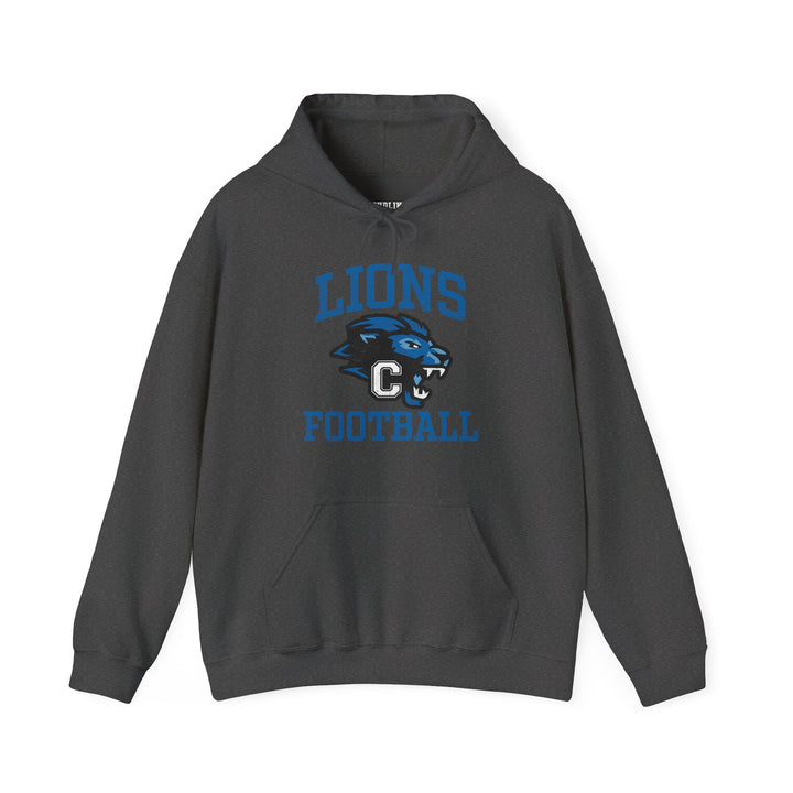 Canton Lions Football &amp; Cheer Unisex Adult Standard Hooded Sweatshirt - Lions Football Design