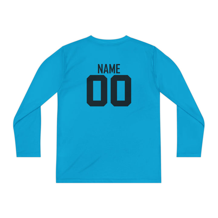 Canton Lions Youth Football &amp; Cheer Unisex Youth Long Sleeve Moisture Wicking Shirt