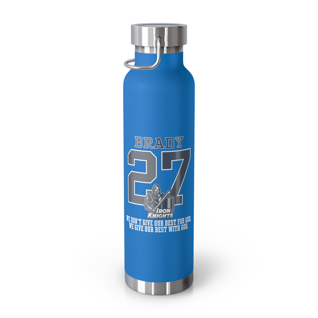 Iron Knights 22oz Bottle - Last Name &amp; Number w/Knight Design