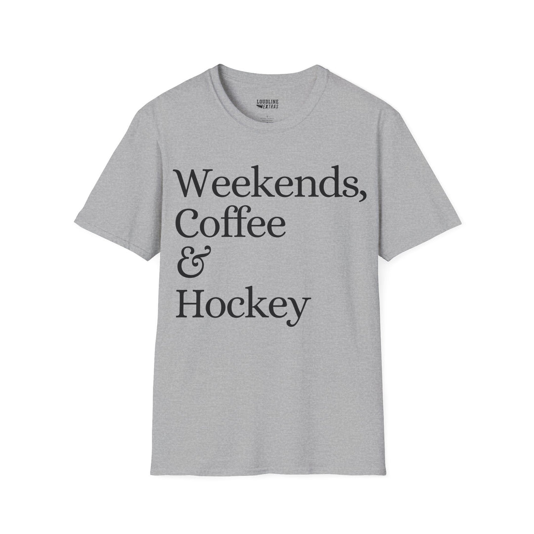Weekends Coffee &amp; Hockey Unisex Adult T-Shirt