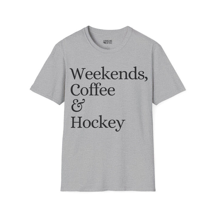 Weekends Coffee &amp; Hockey Unisex Adult T-Shirt