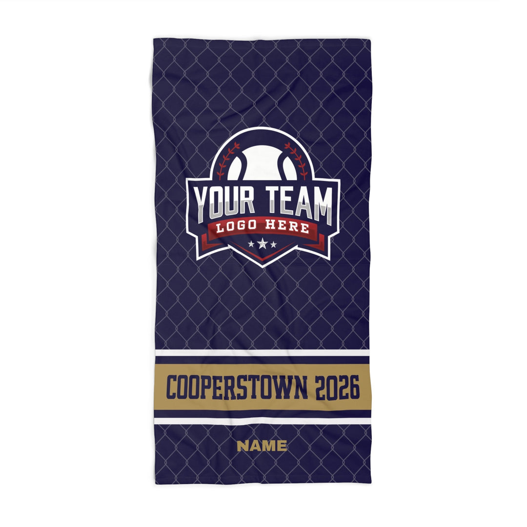 Cooperstown 2026 Custom Team Logo Beach/Dorm Towel