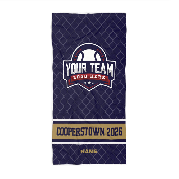 Cooperstown 2026 Custom Team Logo Beach/Dorm Towel