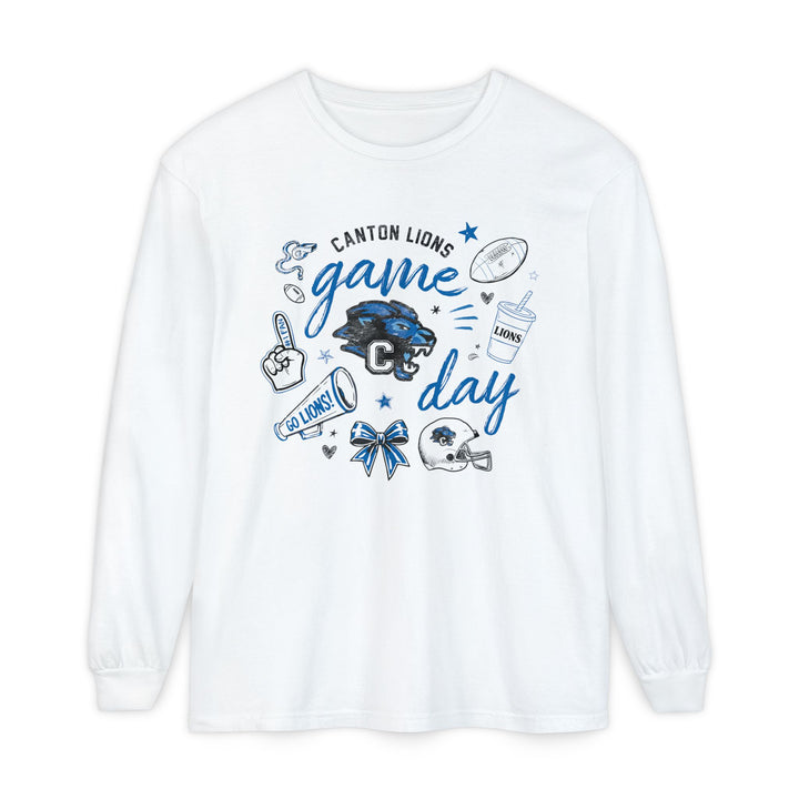 Canton Lions Football &amp; Cheer Unisex Adult Premium Long Sleeve - Game Day Design