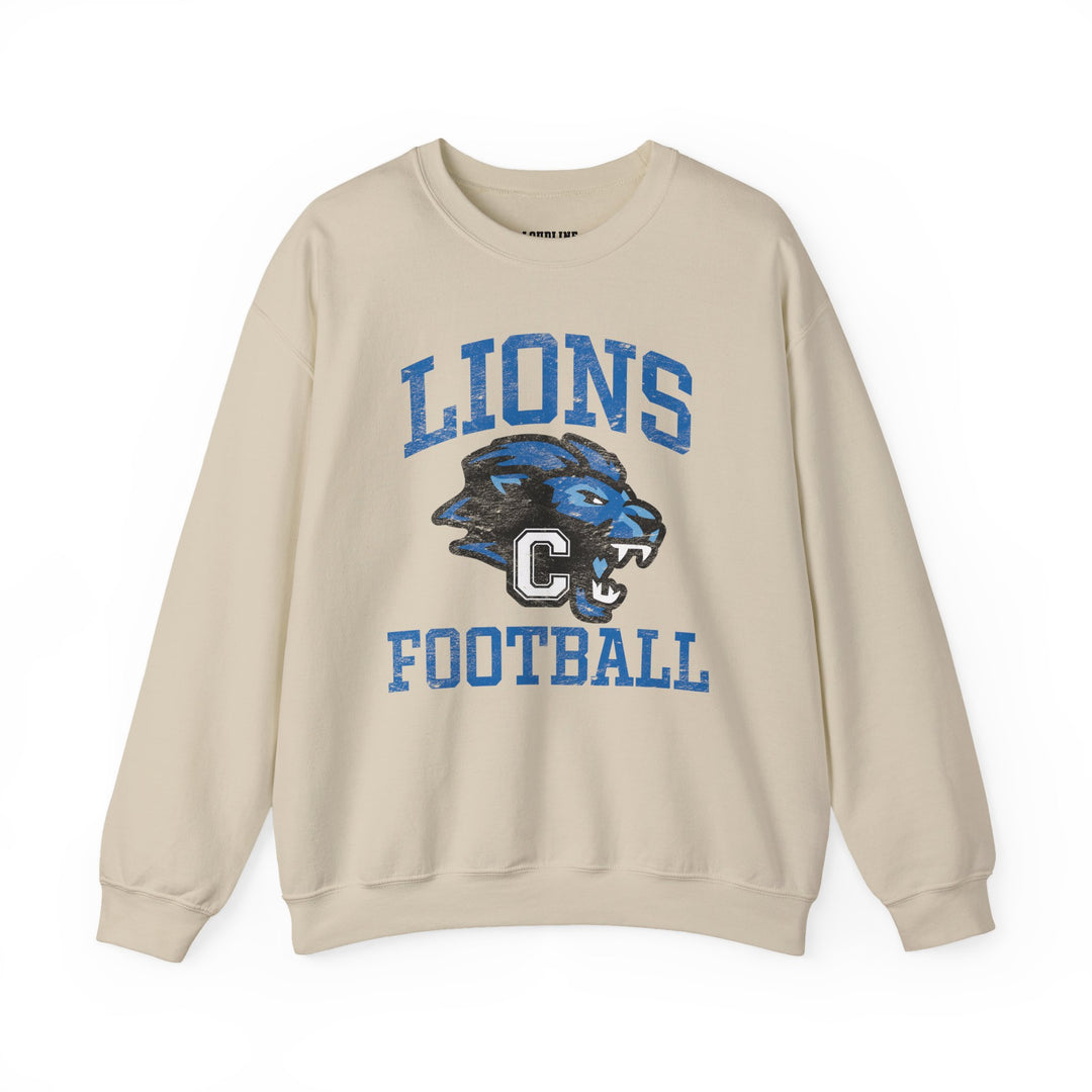 Canton Lions Football &amp; Cheer Unisex Adult Standard Crewneck Sweatshirt - Lions Football Design