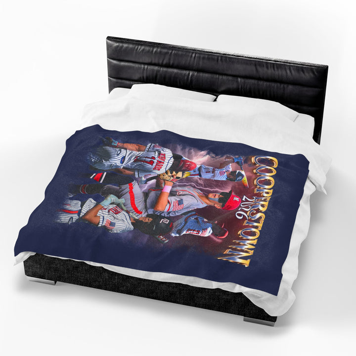 Cooperstown Photo Velveteen Plush Blanket