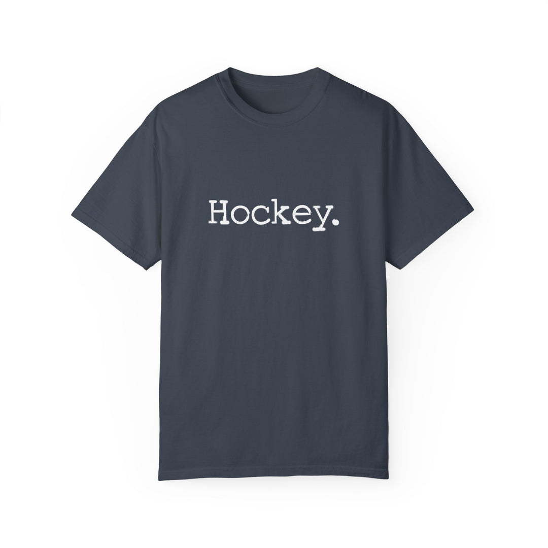 Typewriter Design Hockey Unisex Adult Premium T-Shirt