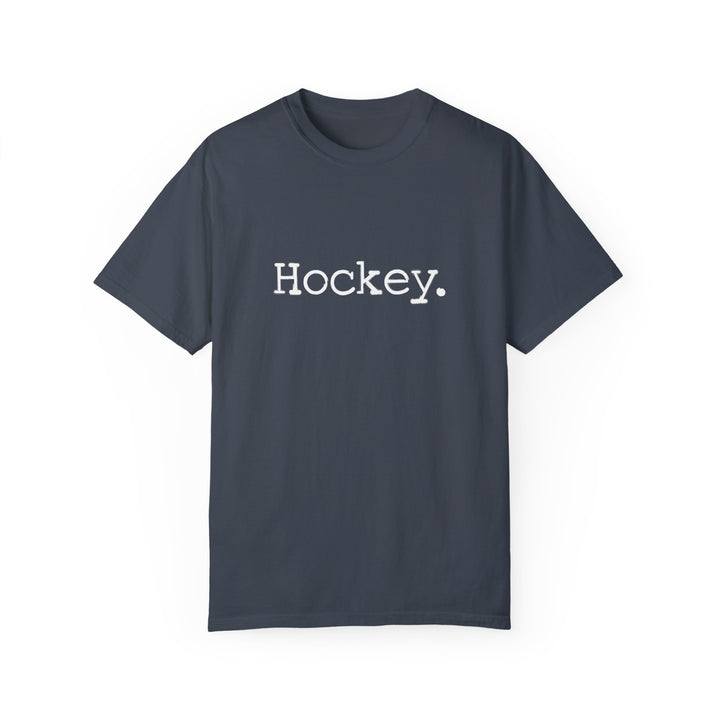 Typewriter Design Hockey Unisex Adult Premium T-Shirt