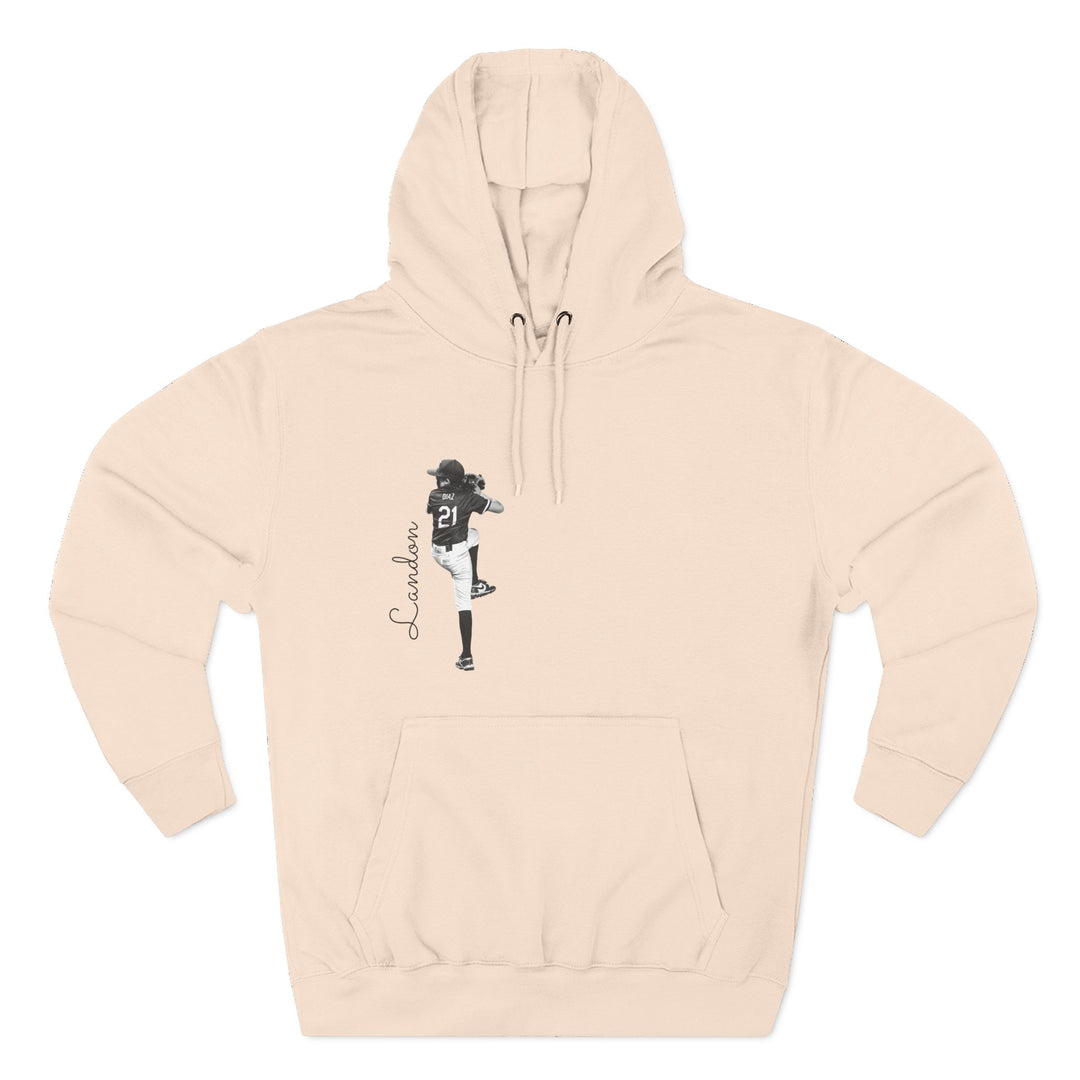 BW Picture w/Name Design - Premium Fleece Hoodie