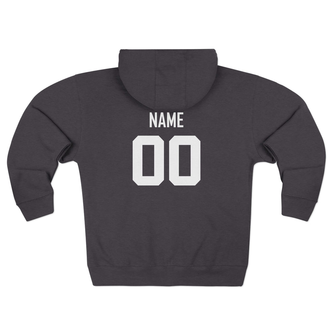 Canton Lions Football &amp; Cheer Unisex Adult Premium Full Zip Hooded Sweatshirt