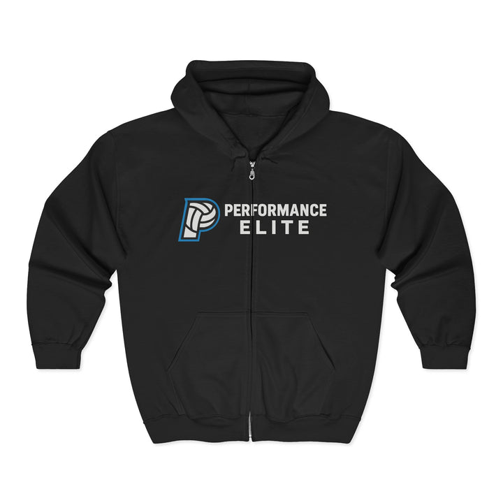Performance Elite Unisex Adult Basic Full Zip Hooded Sweatshirt