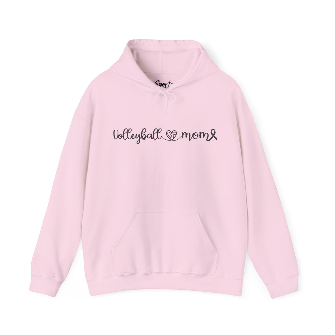 Cancer Collection Pick Your Sport Mom Ribbon &amp; Heart Adult Unisex Hooded Sweatshirt