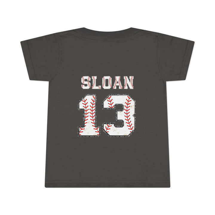 Iron Knights Toddler Unisex T-Shirt w/Flag Design &amp; Name and Number on Back