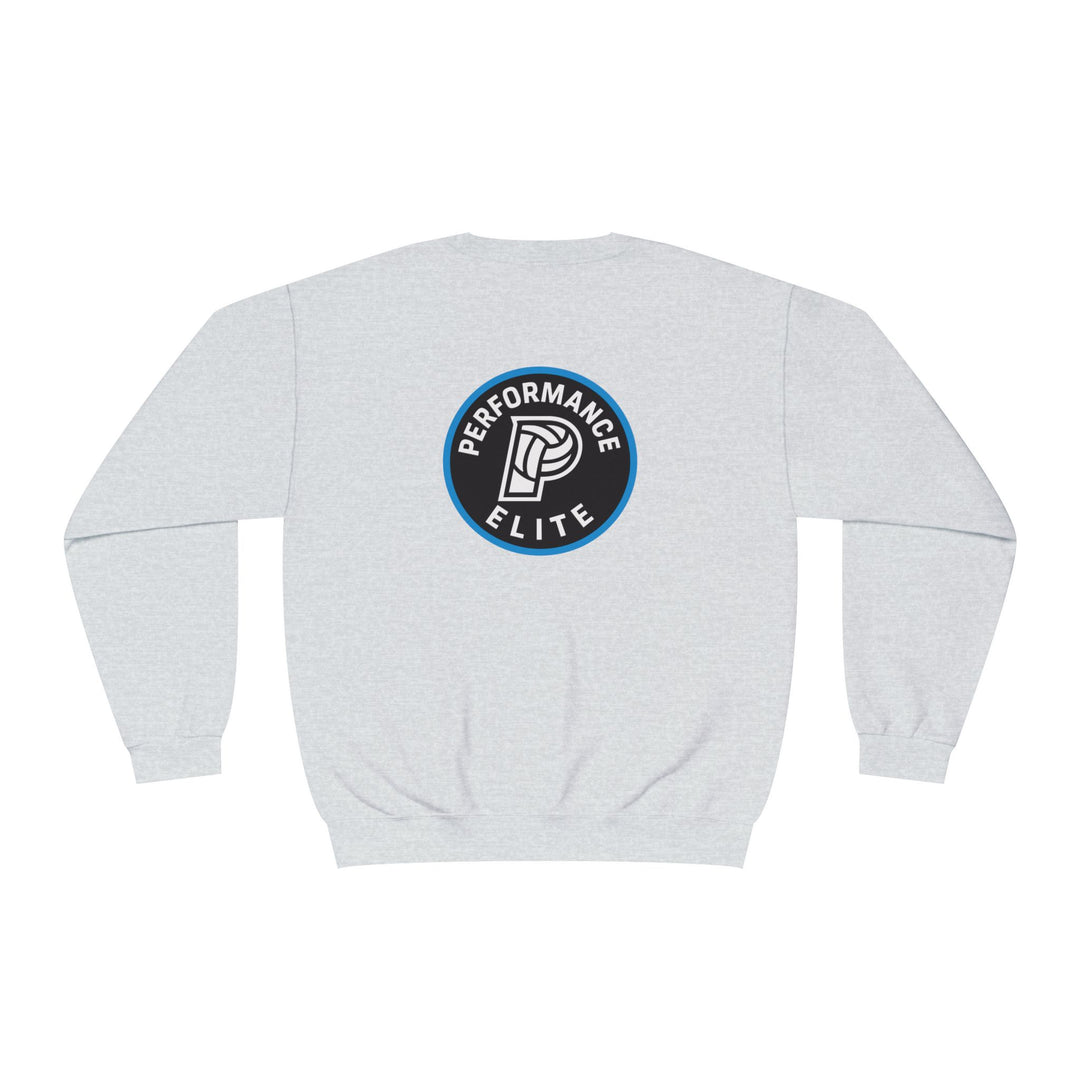 Performance Elite Unisex Adult Mid-Level Crewneck Sweatshirt w/Front &amp; Back Logo