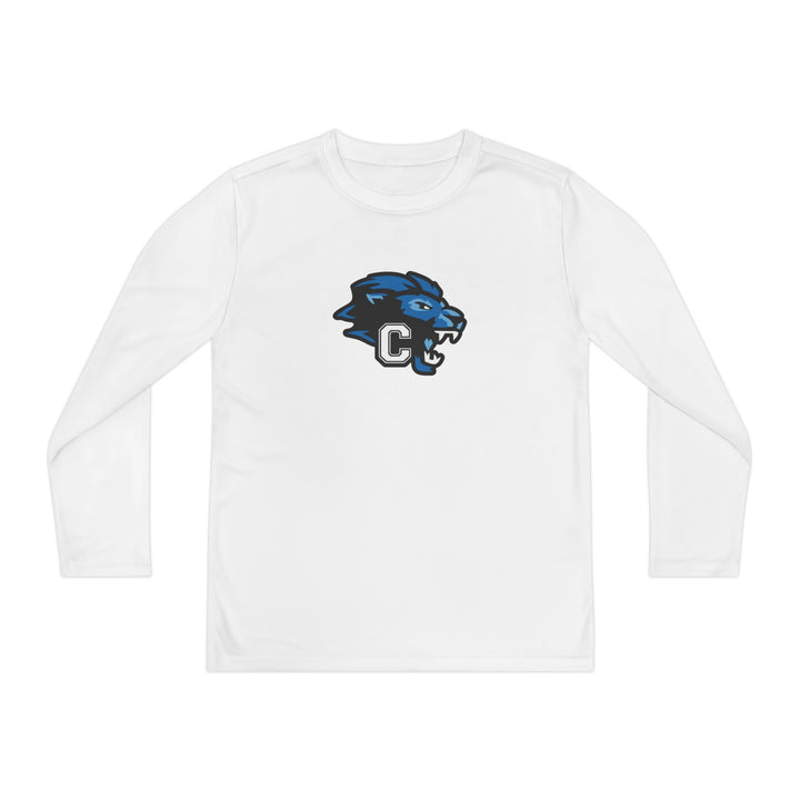 Canton Lions Football &amp; Cheer Unisex Youth Long Sleeve Moisture Wicking Shirt