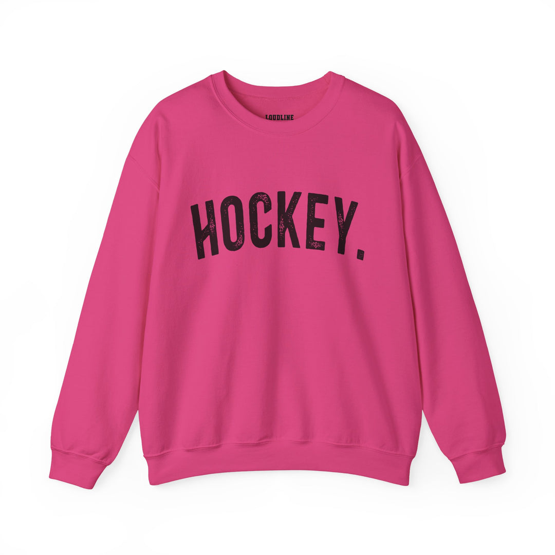 Rustic Design Hockey Unisex Adult Crewneck Sweatshirt