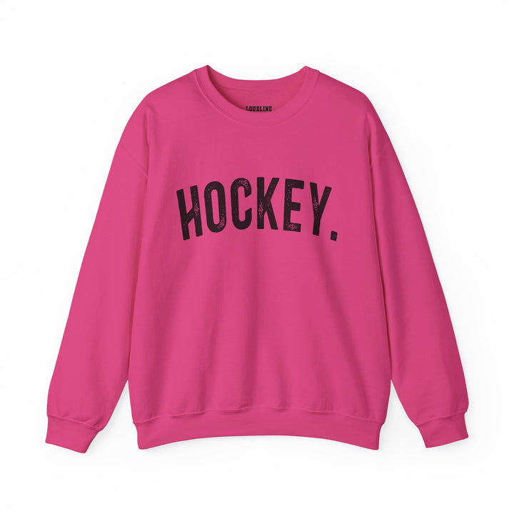 Rustic Design Hockey Unisex Adult Crewneck Sweatshirt