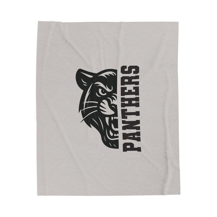 Crown Point Panthers Velveteen Plush Blanket