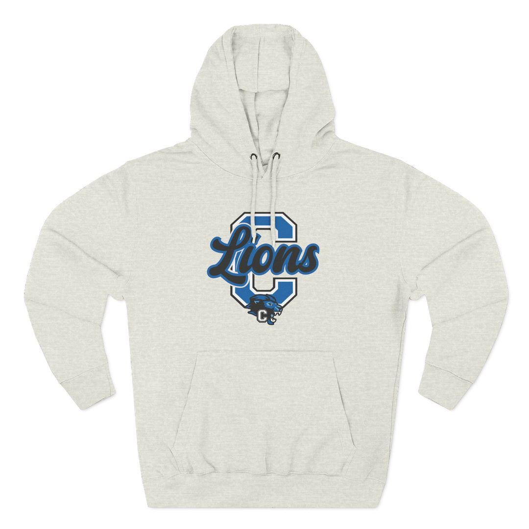 Canton Lions Football &amp; Cheer Unisex Adult Premium Hoodie Sweatshirt - Big C Design