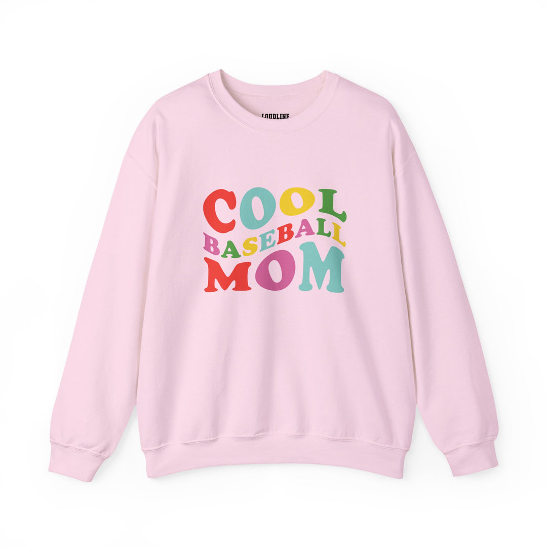 Cool Baseball Mom Unisex Adult Crewneck Sweatshirt