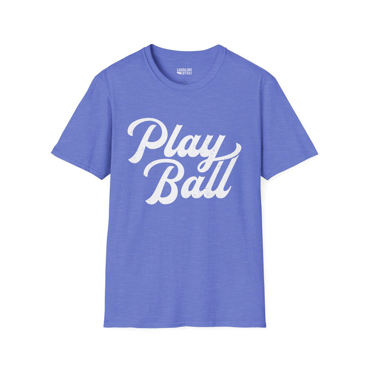 Play Ball Unisex Adult Baseball T-Shirt