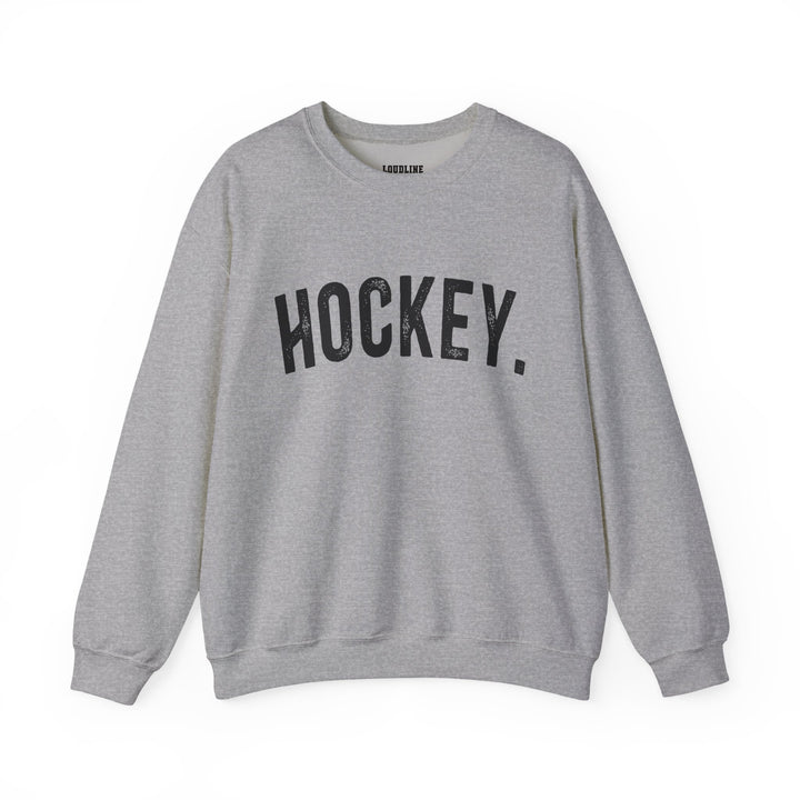 Rustic Design Hockey Unisex Adult Crewneck Sweatshirt