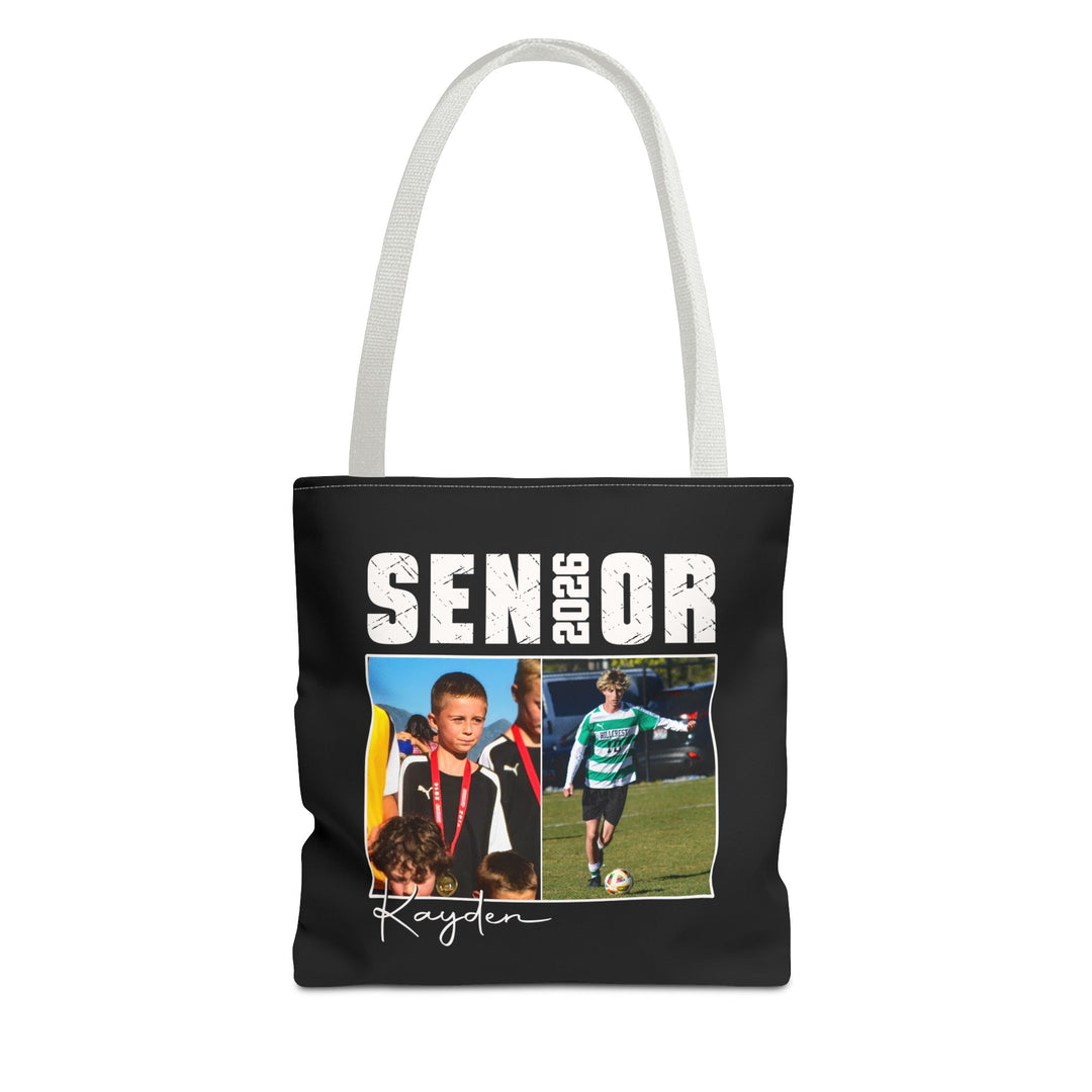 Senior Then vs Now Photo &amp; Name Tote Bag