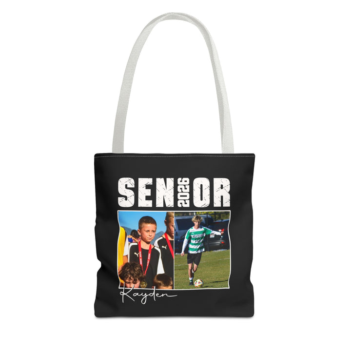Senior Then vs Now Photo &amp; Name Tote Bag