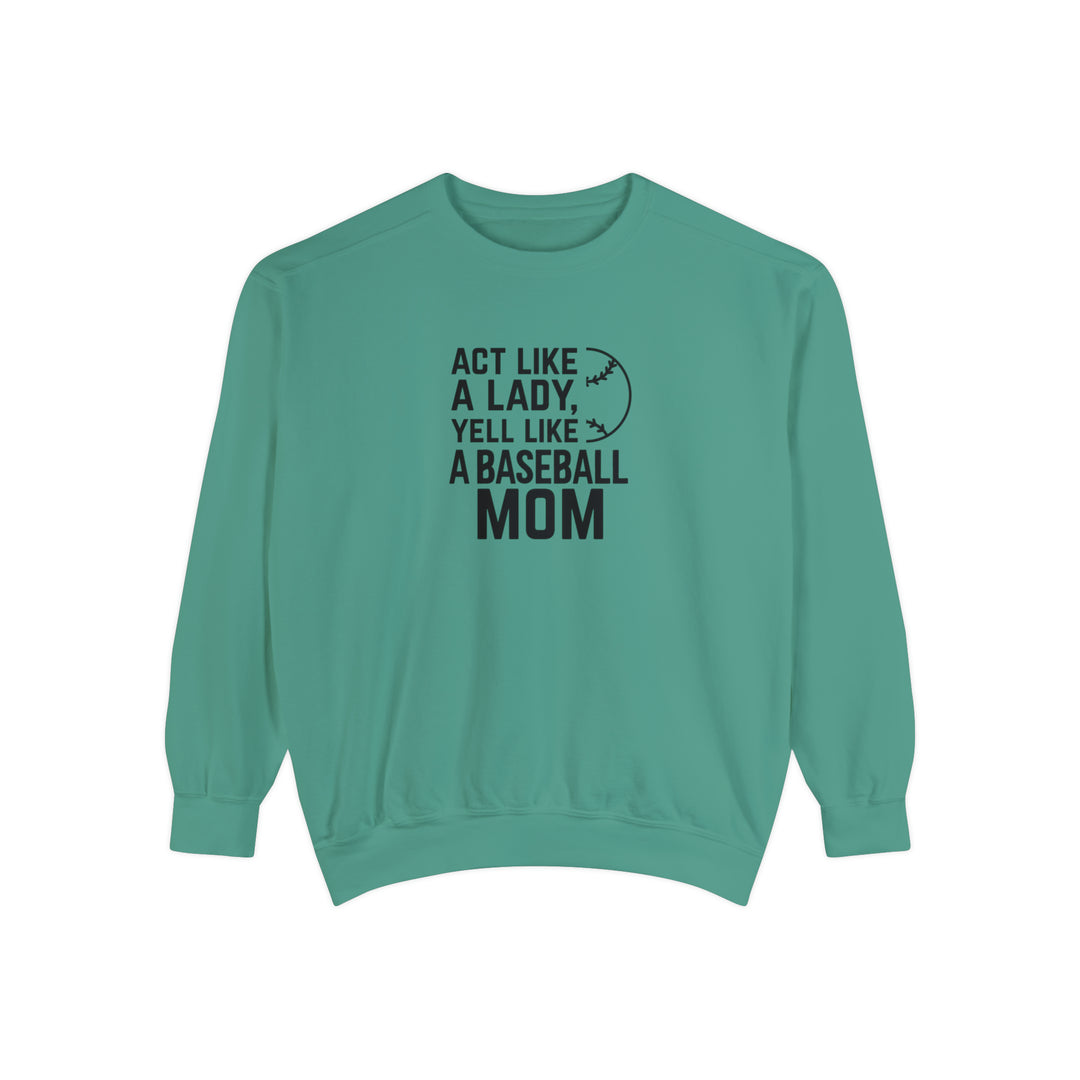 Act Like a Lady Baseball Unisex Adult Premium Crewneck Sweatshirt