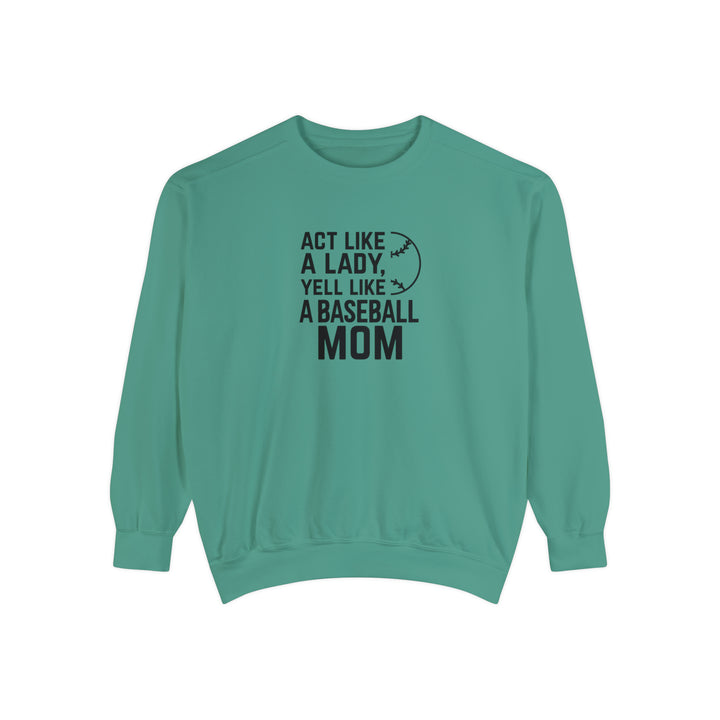 Act Like a Lady Baseball Unisex Adult Premium Crewneck Sweatshirt