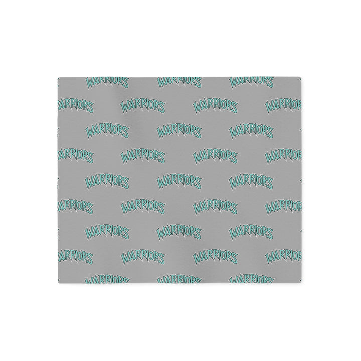 Warriors Sweatshirt Blanket - Logo Pattern