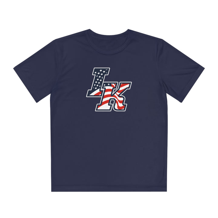 Iron Knights Youth Short Sleeve Competitor Moisture Wicking Tee w/Flag Logo Only