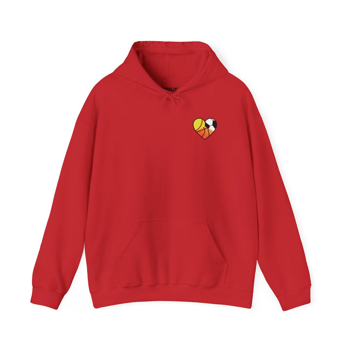 Sports Heart Design Unisex Adult Hoodie